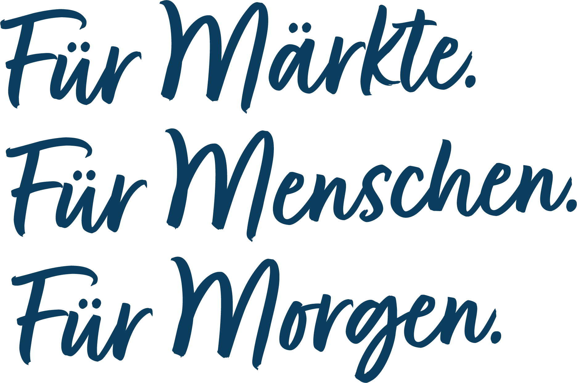 Claim der EDEKABANK: Für Märkte. Für Menschen. Für Morgen.